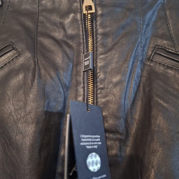 Kor@Kor Leather Mini Skirt - Picture 4 of 7